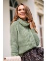 Ženski pleteni pulover Sevenel Green